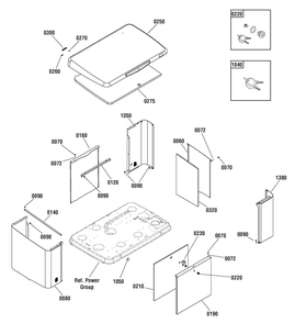 Enclosure Group Diagram and Parts List for 040359-05  Briggs and Stratton Generator